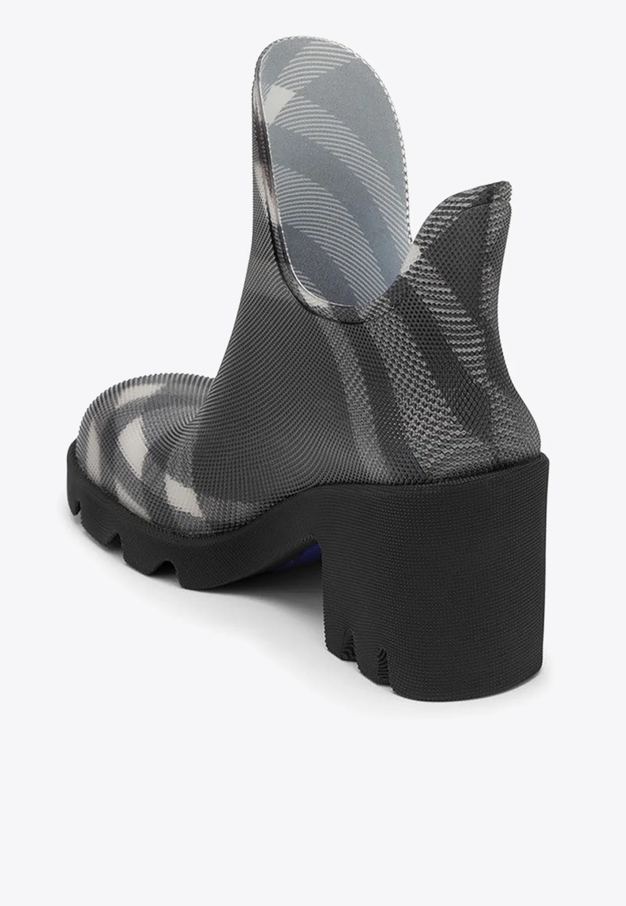 Burberry 65 Checked Platform Ankle Boots