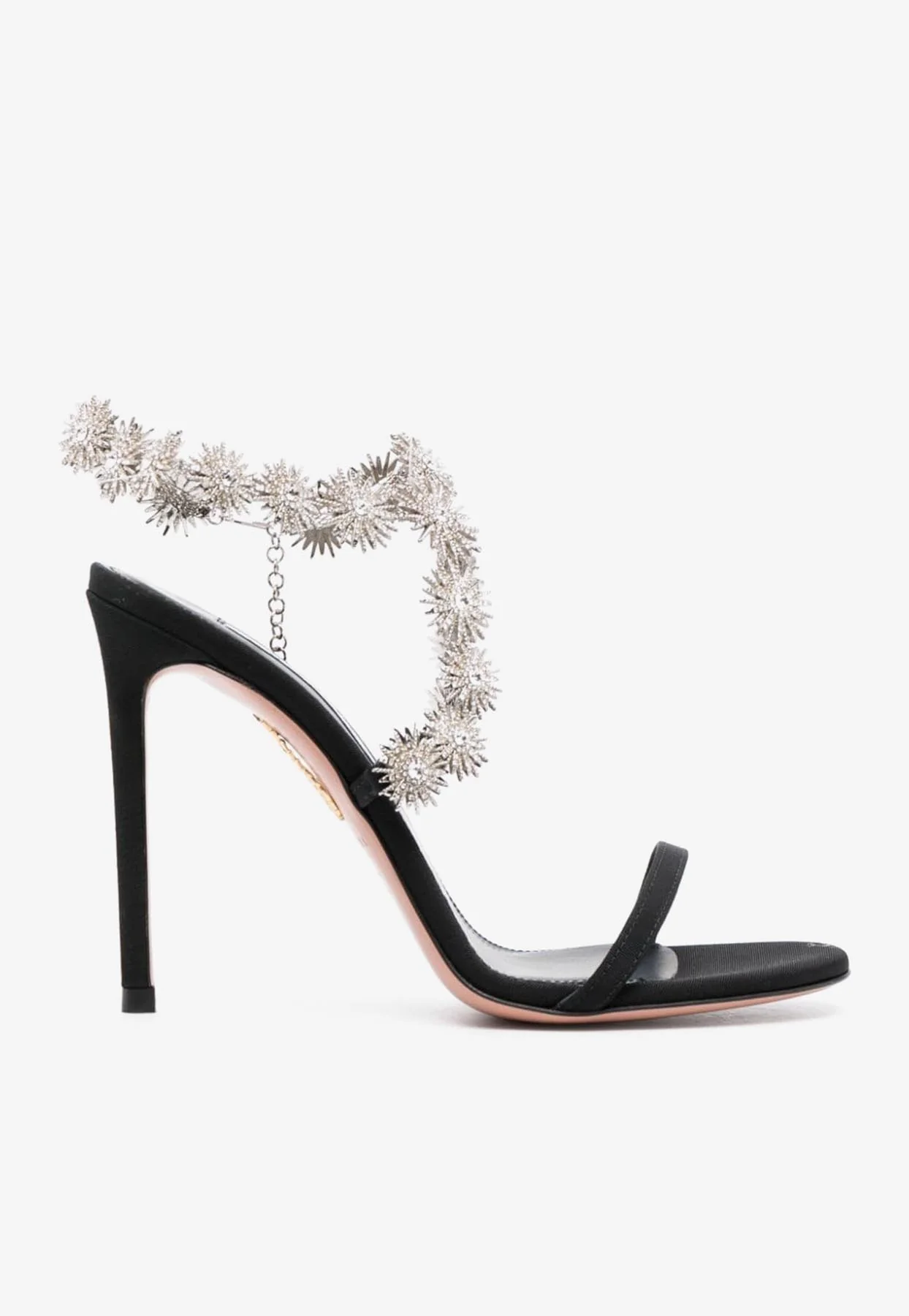 Aquazzura Comet 105 Crystal-Embellished Sandals Women Shoes