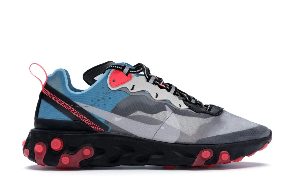 Réplica REACT ELEMENT 87 BLUE CHILL SOLAR RED Nike Sneaker