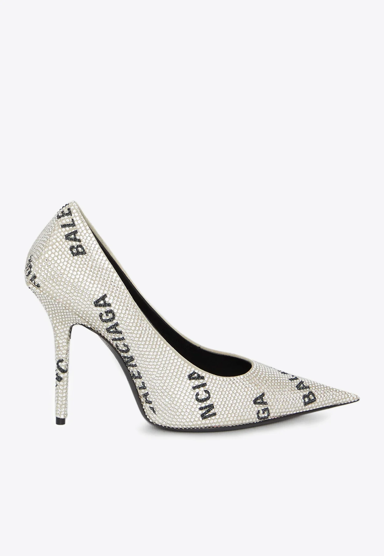 Balenciaga Square Knife 110 Crystal-Embellished Pumps