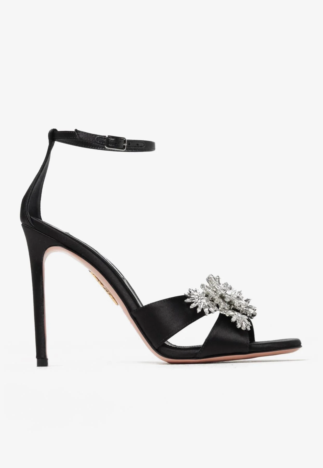 Aquazzura Margarita 105 Satin Sandals Women Shoes