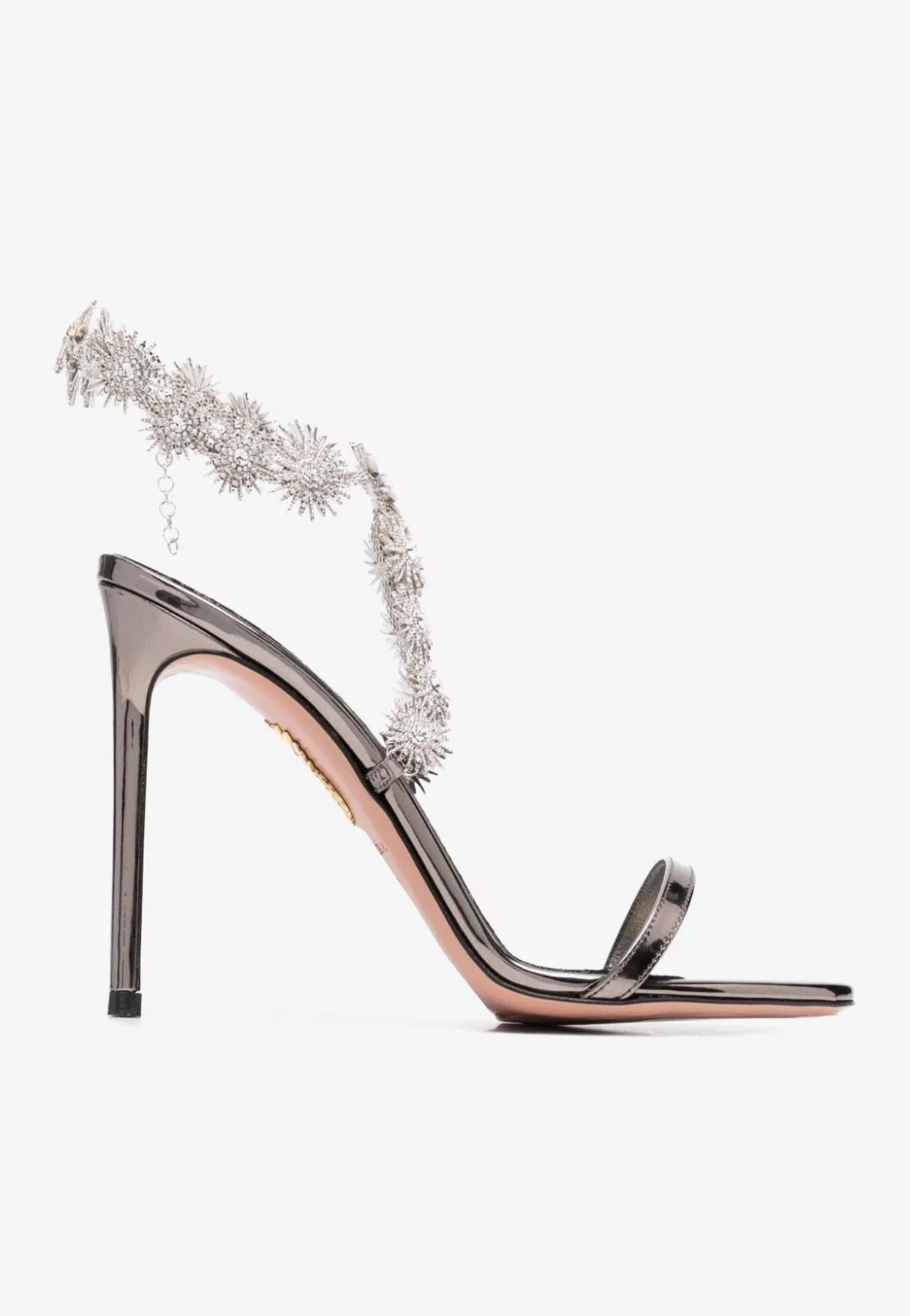 Aquazzura Comet 115 Crystal-Embellished Sandals Women Shoes