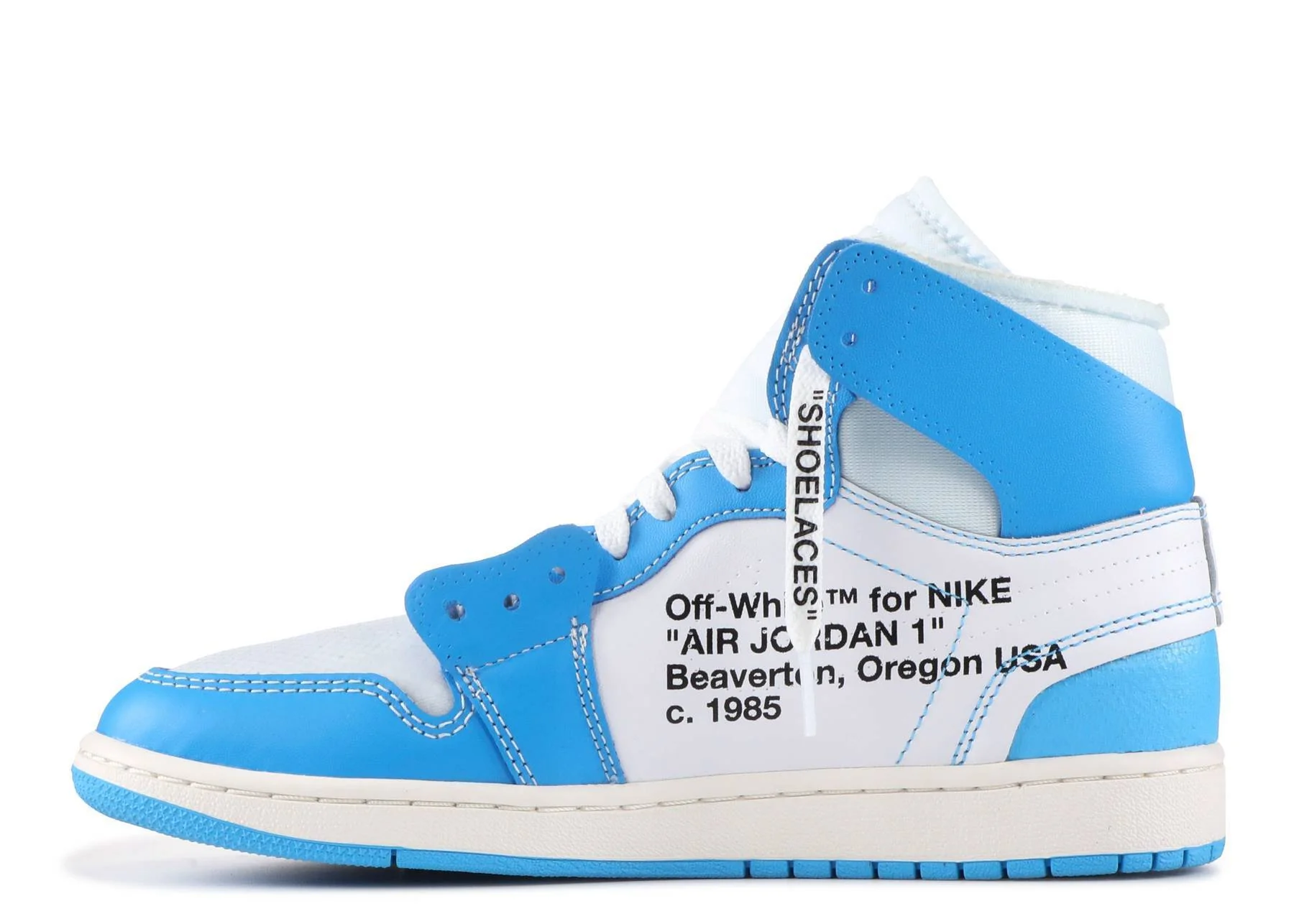 Réplica AIR JORDAN 1 X OFF-WHITE NRG OFF WHITE UNC Nike Sneaker