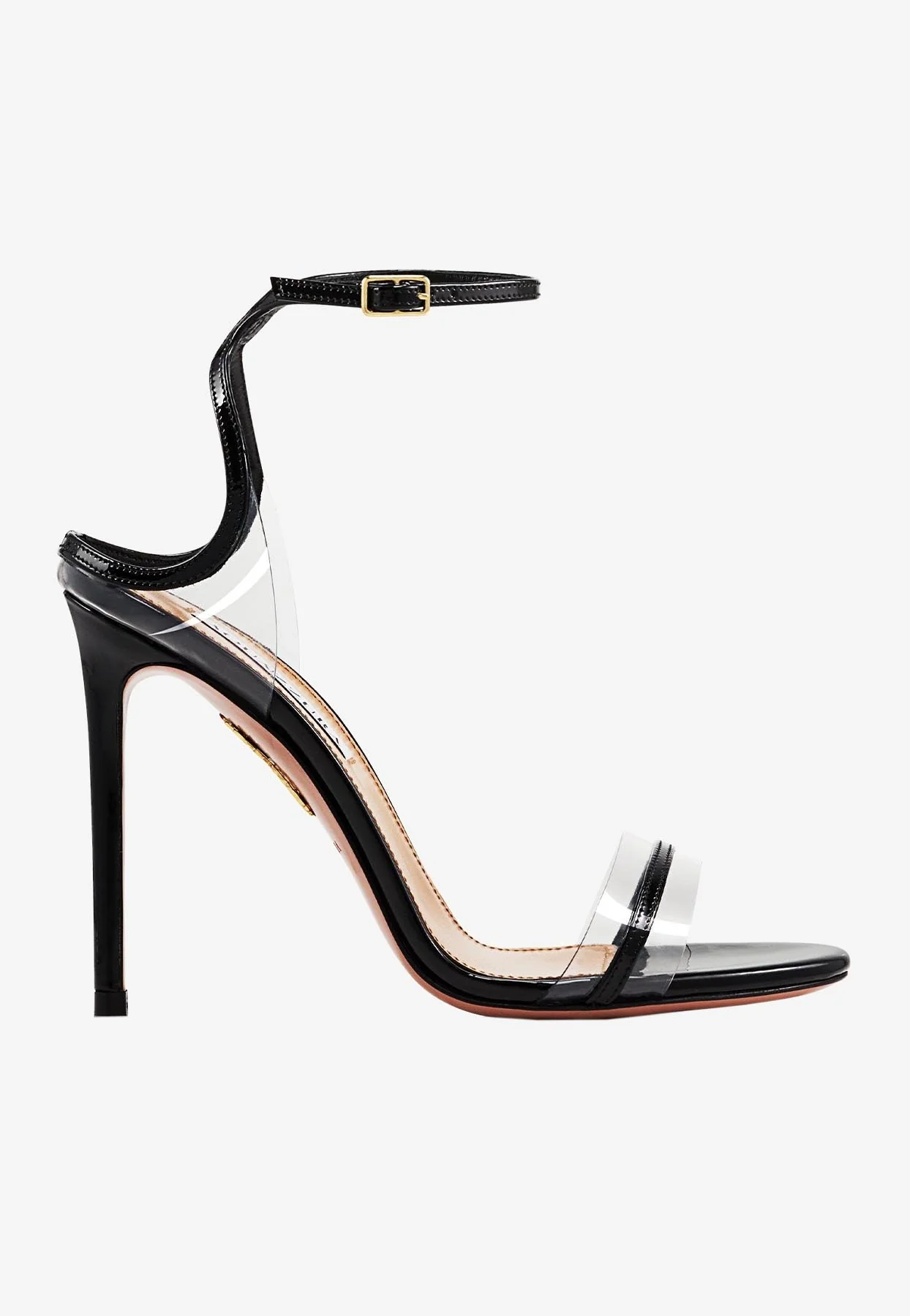 Aquazzura Sting 105 Sandals in Patent Leather and PVC Women Shoes