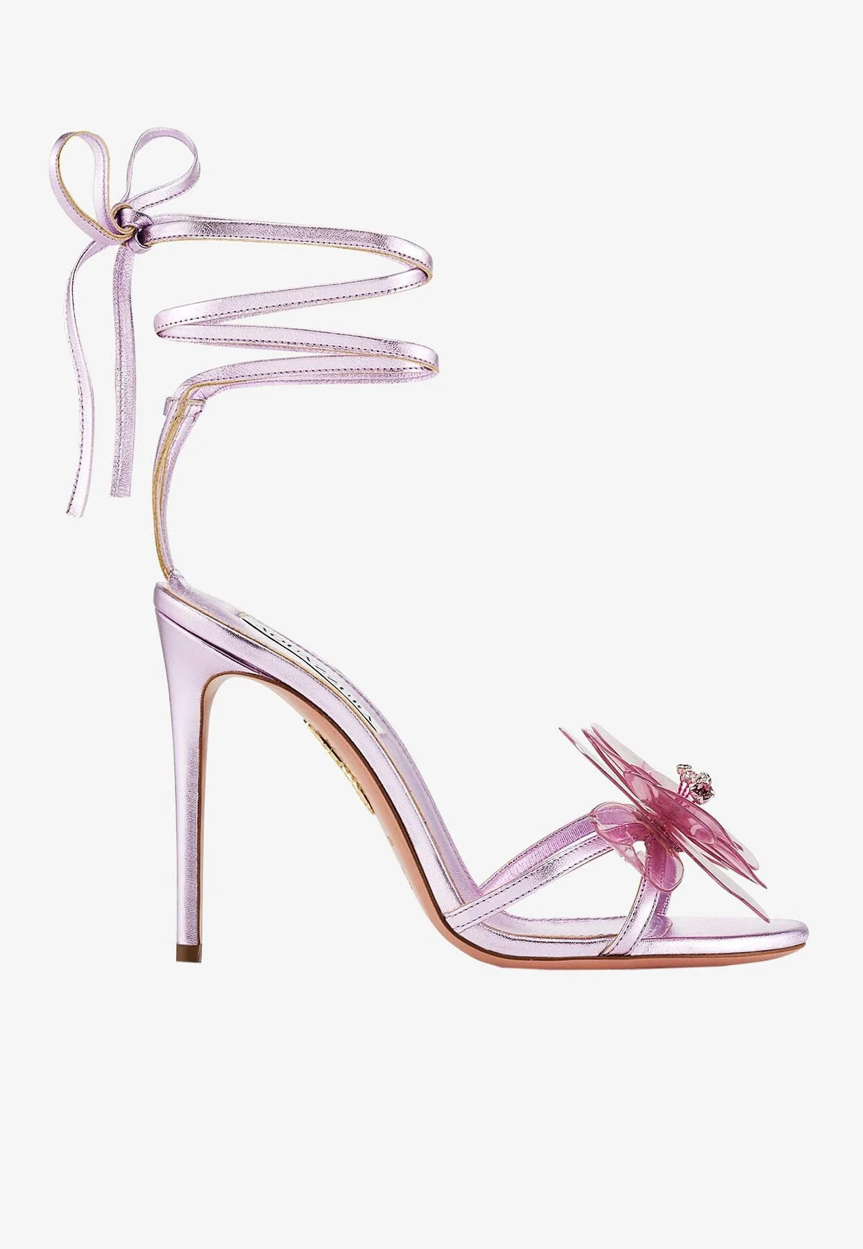 Aquazzura Zsa Zsa 105 Leather Sandals Women Shoes