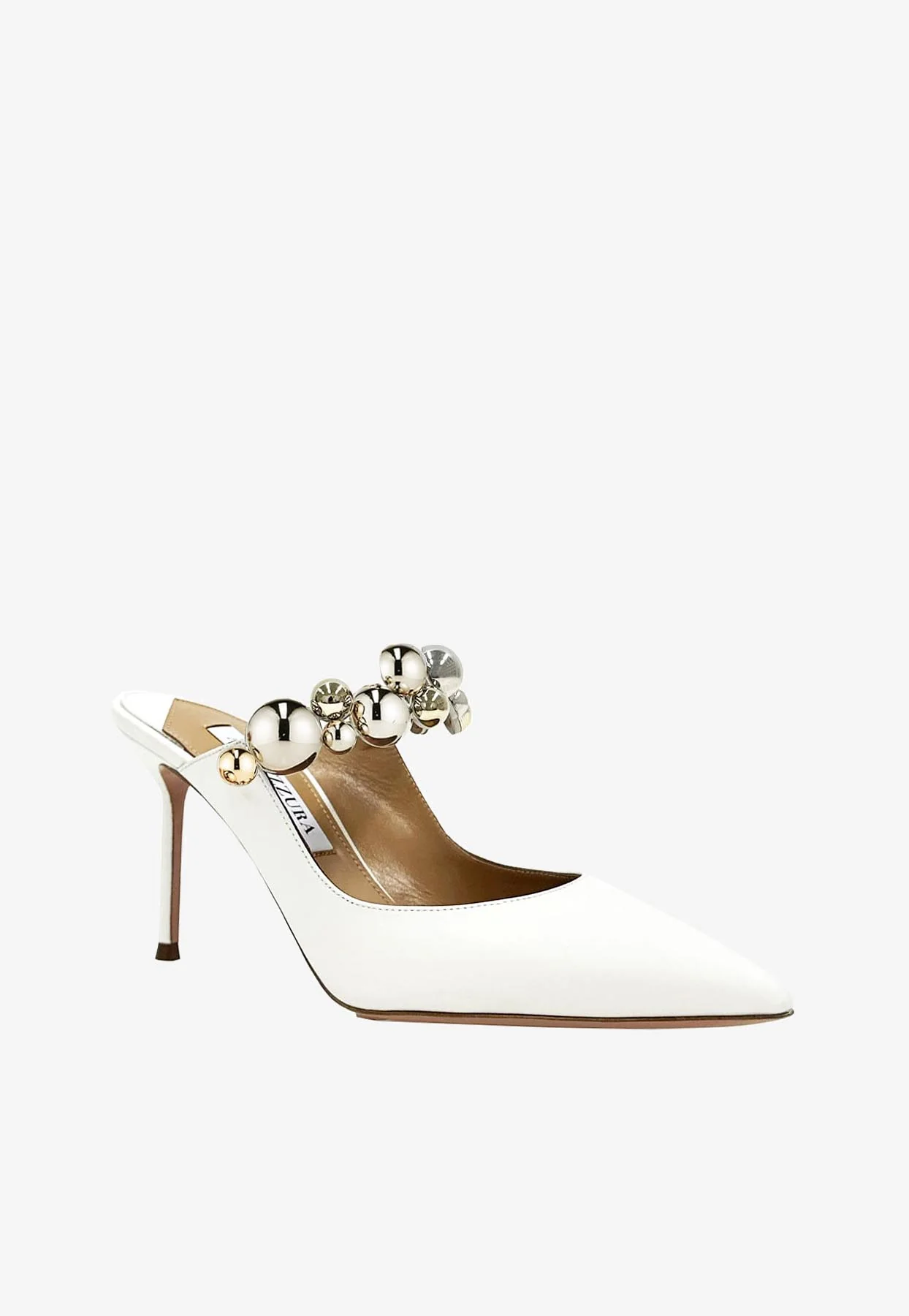 Aquazzura Bubbles 85 Pointed-Toe Mules Women Shoes