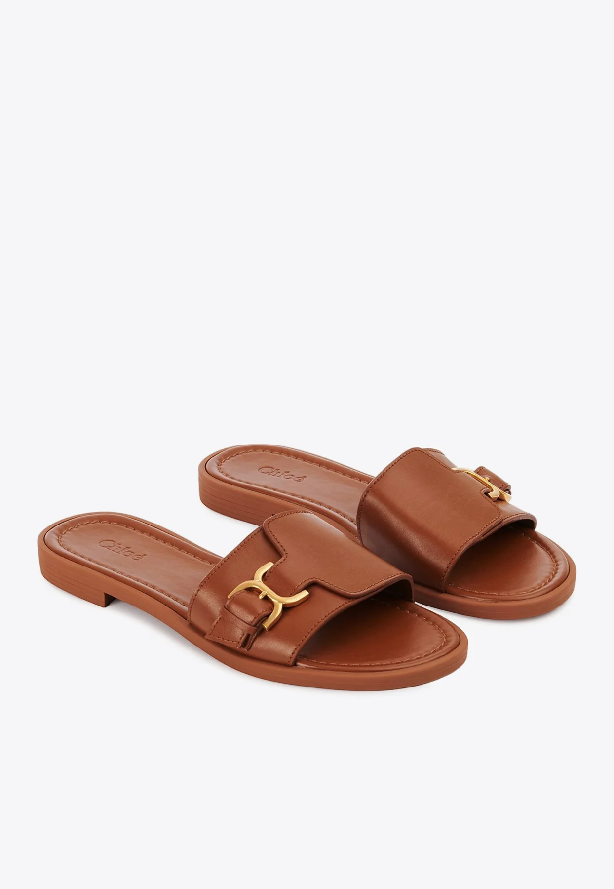 Chloe Marcie Leather Slides