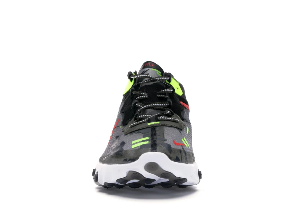 Réplica REACT ELEMENT 87 MEDIUM OLIVE BRIGHT CRIMSON Nike Sneaker