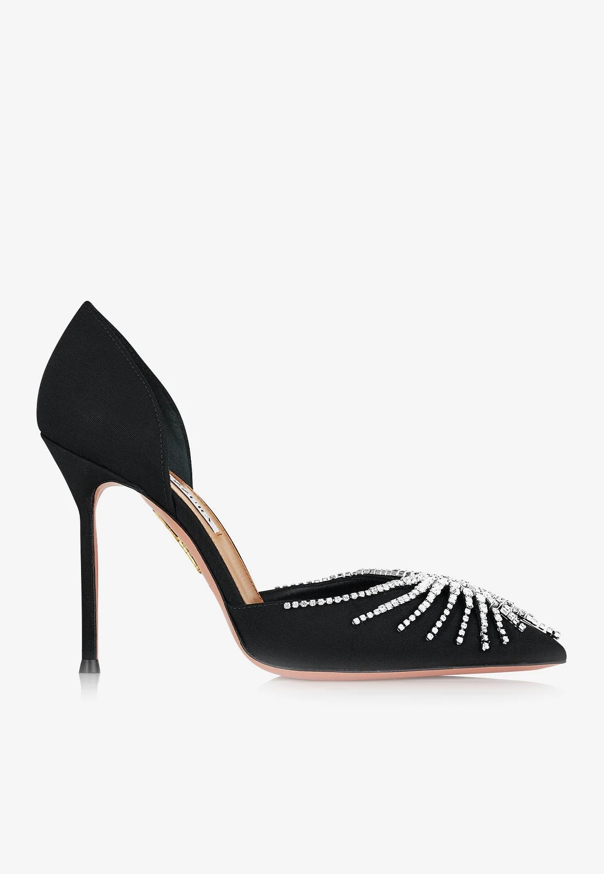 Aquazzura Sunshine 105 Crystal-Embellished Pumps Women Shoes