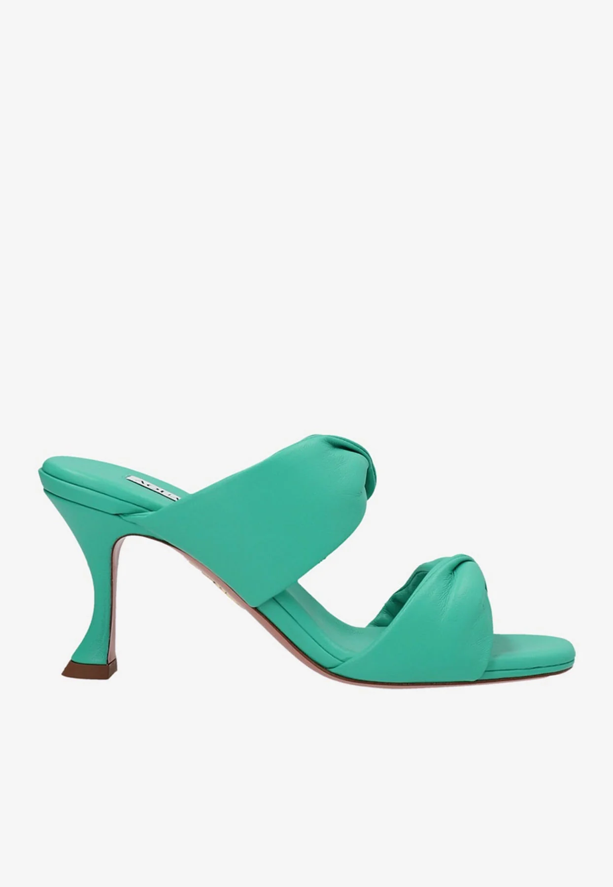 Aquazzura Twist 75 Sandals in Nappa Leather Women Shoes