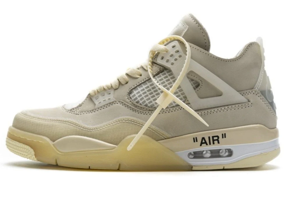 Réplica AIR JORDAN 4 x OFF WHITE “sail” Nike Sneaker
