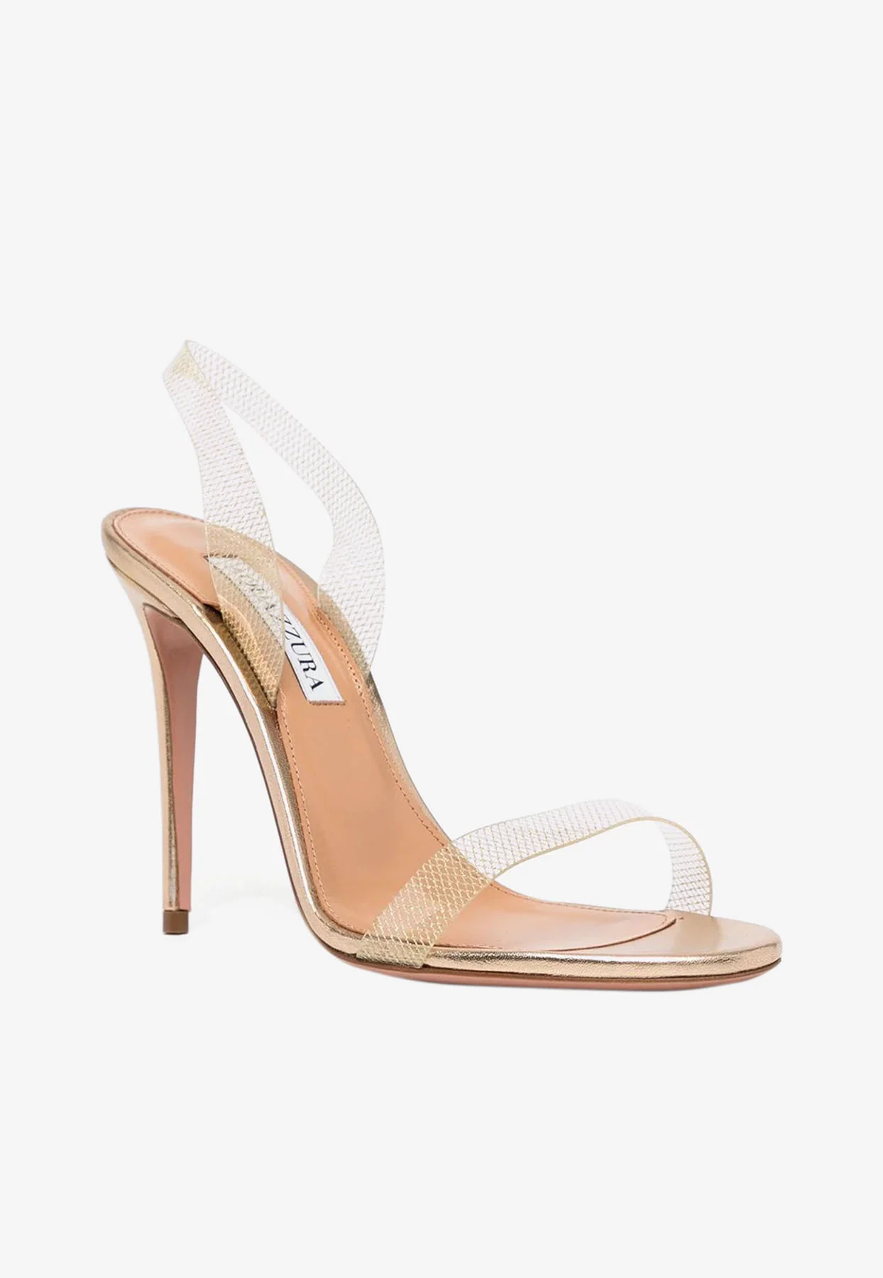 Aquazzura So Nude 105 Plexi Sandals Women Shoes