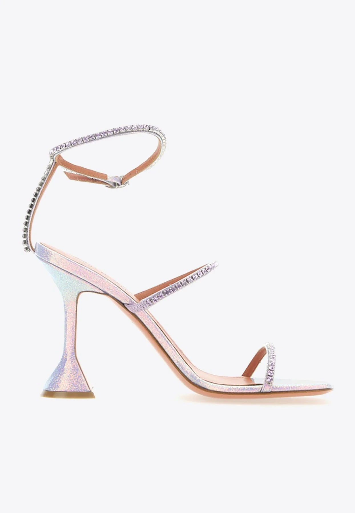 Amina Muaddi Gilda 95 Crystal Embellished Sandals Women Shoes