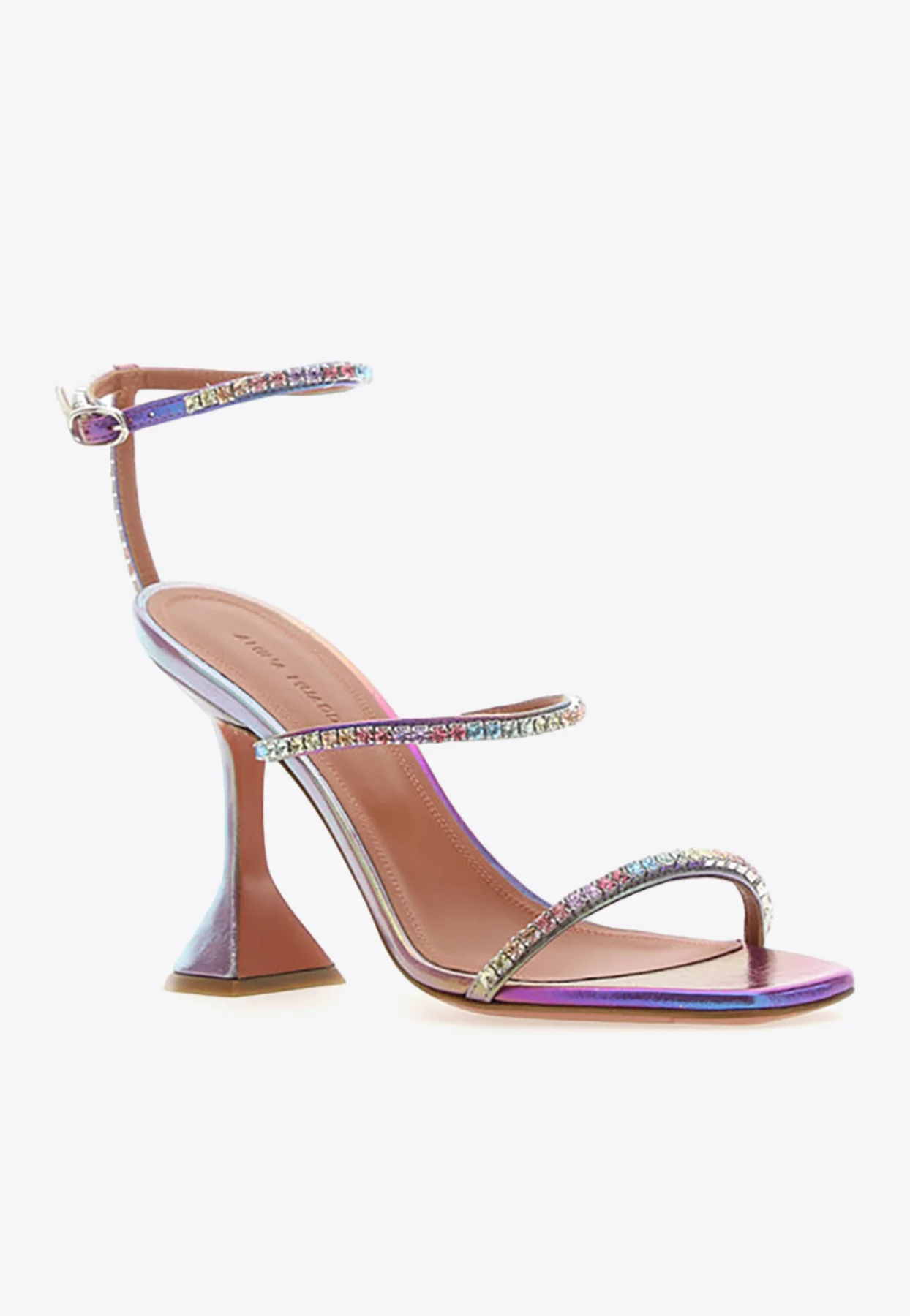 Amina Muaddi Gilda 95 Crystal Embellished Sandals Women Shoes