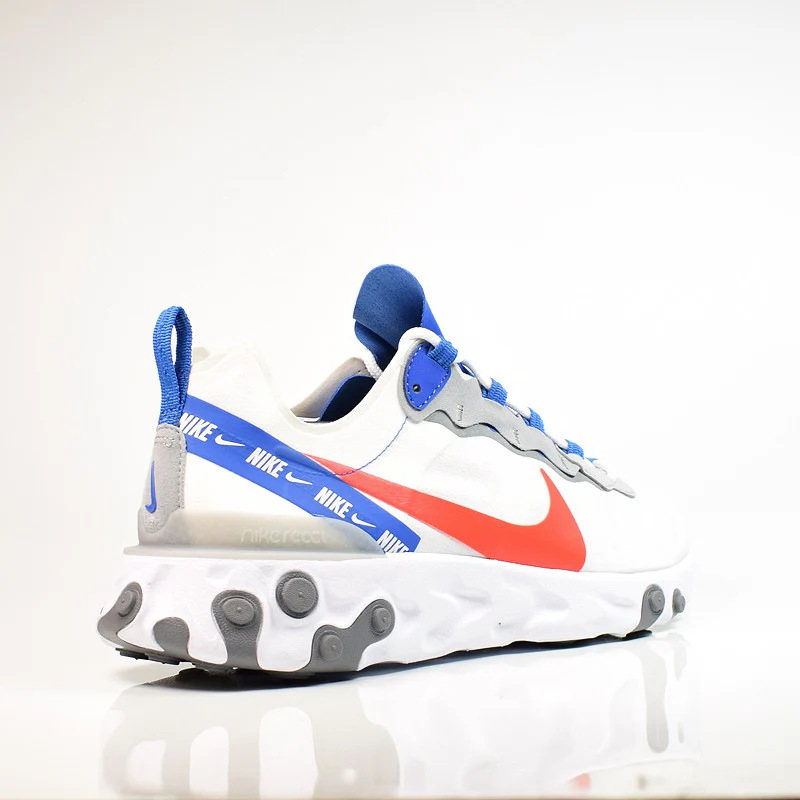 Réplica REACT ELEMENT 55 WHITE RED BLUE Nike Sneaker