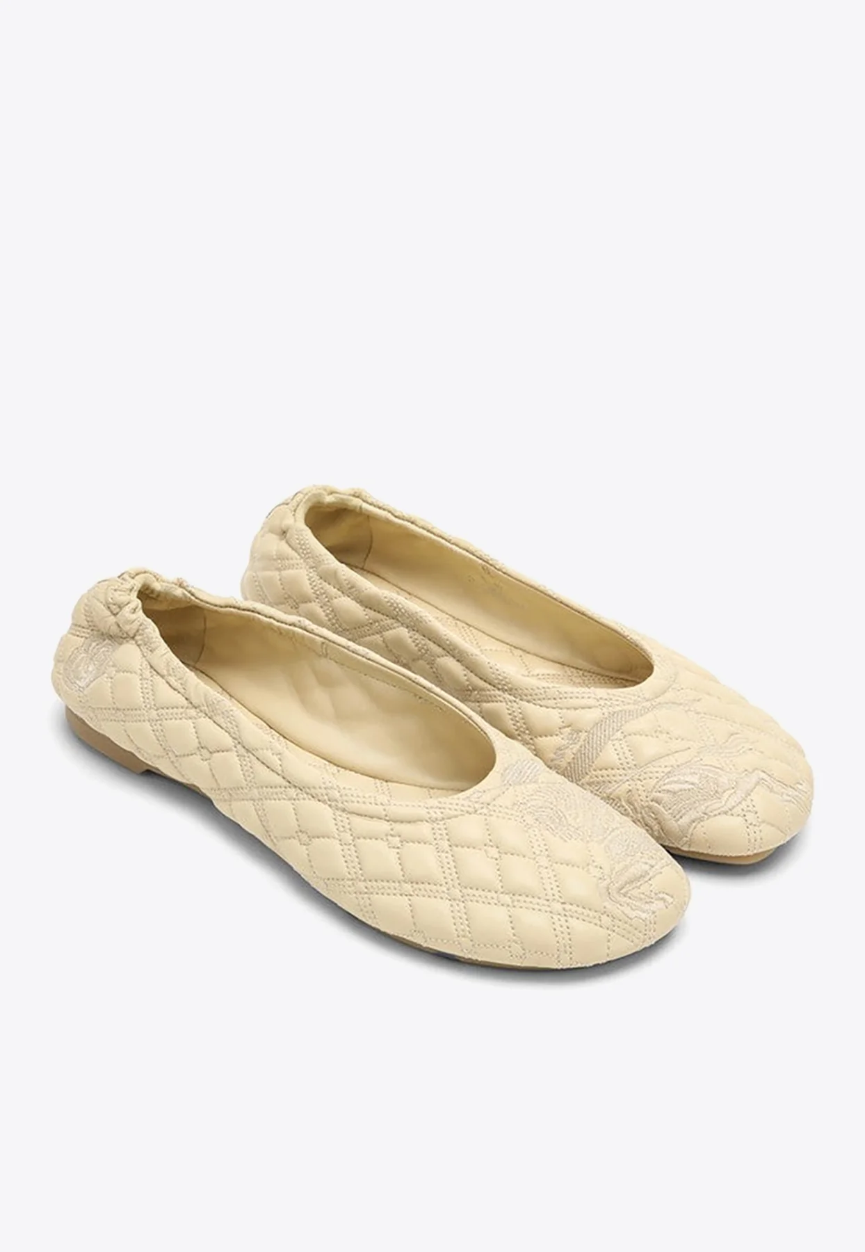 Burberry Sadler Quilted Leather Ballerina Flats