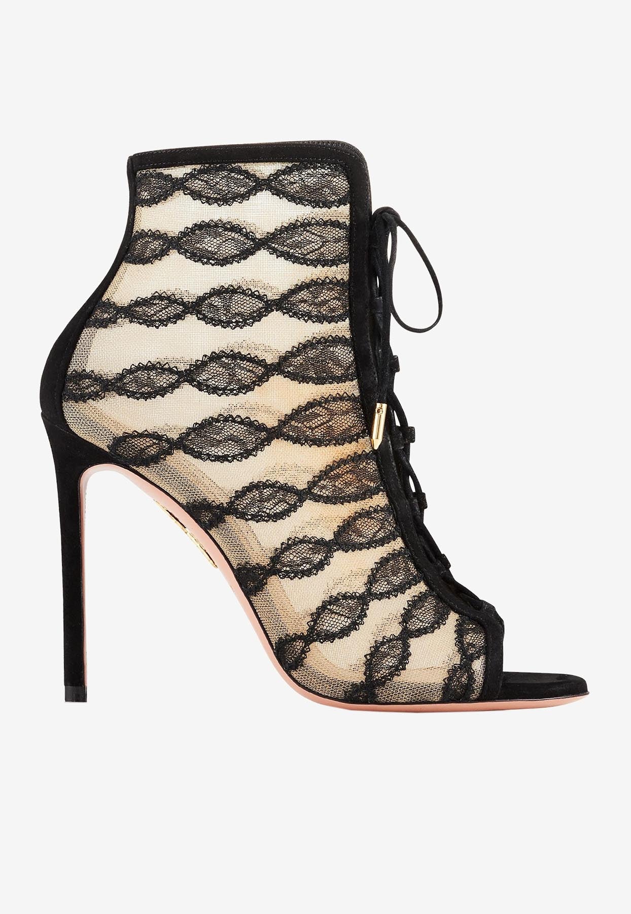 Aquazzura After Dark 105 Mesh Bootie Women Shoes