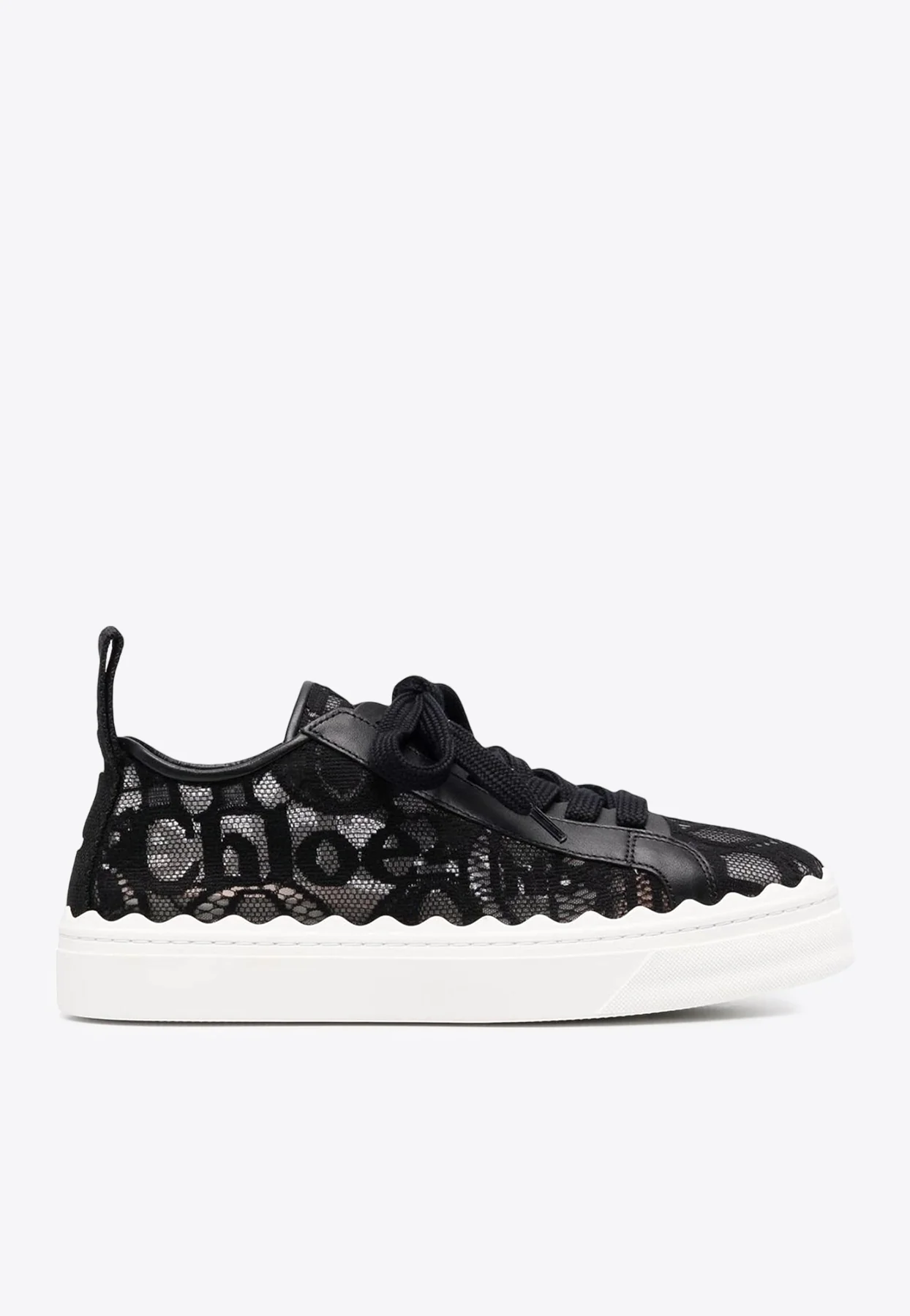 Chloe Lauren Lace Low-Top Sneakers