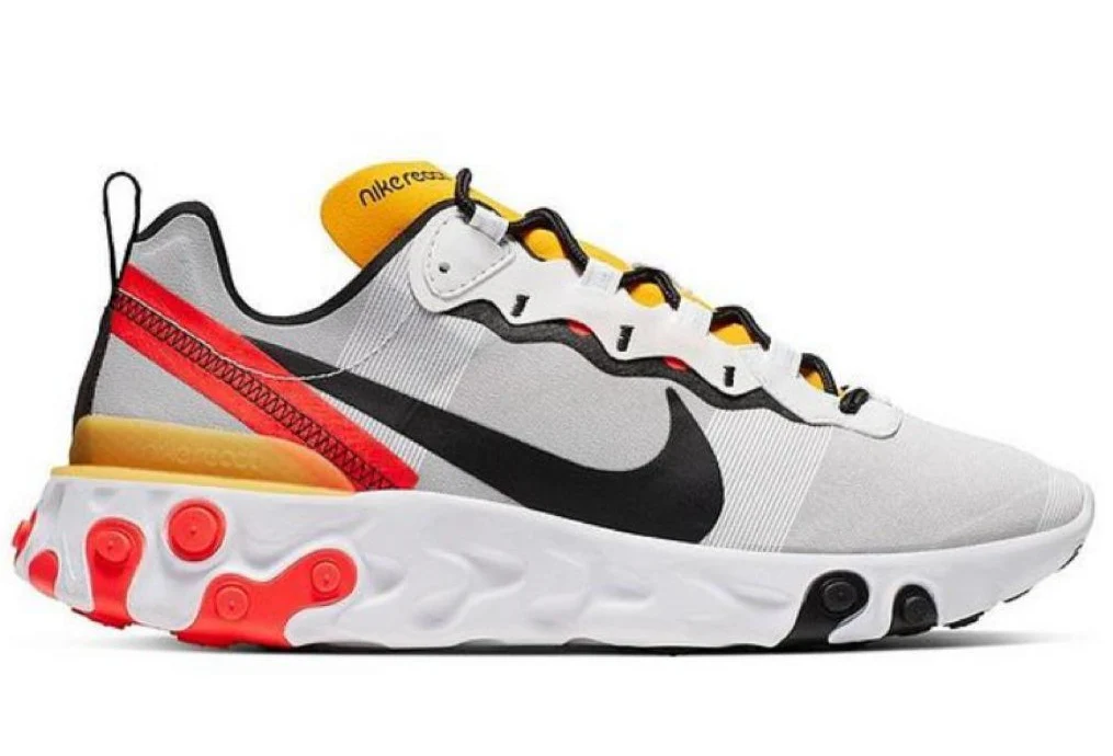 Réplica REACT ELEMENT 55 WHITE YELLOW RED Nike Sneaker