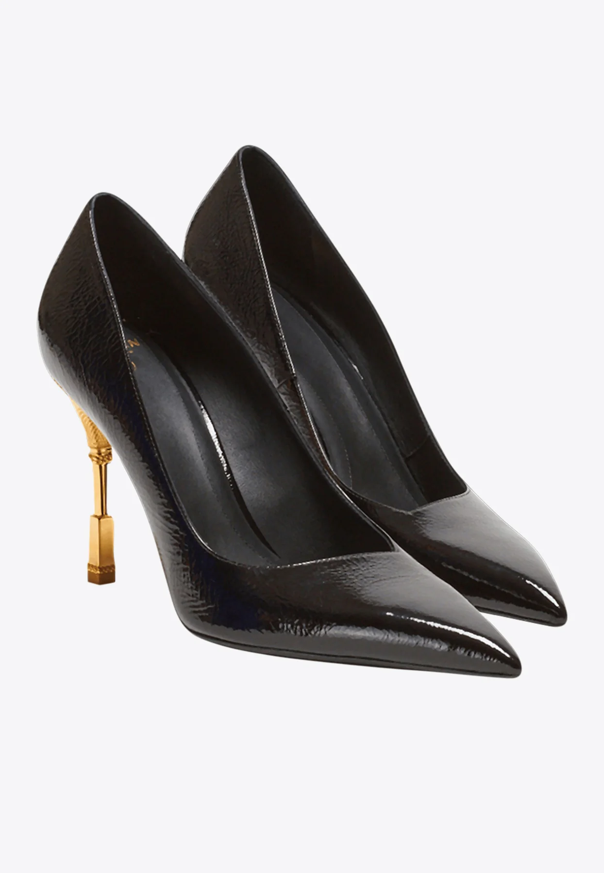 Balmain Moneta 95 Patent Leather Courts