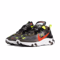 Réplica REACT ELEMENT 87 MEDIUM OLIVE BRIGHT CRIMSON Nike Sneaker