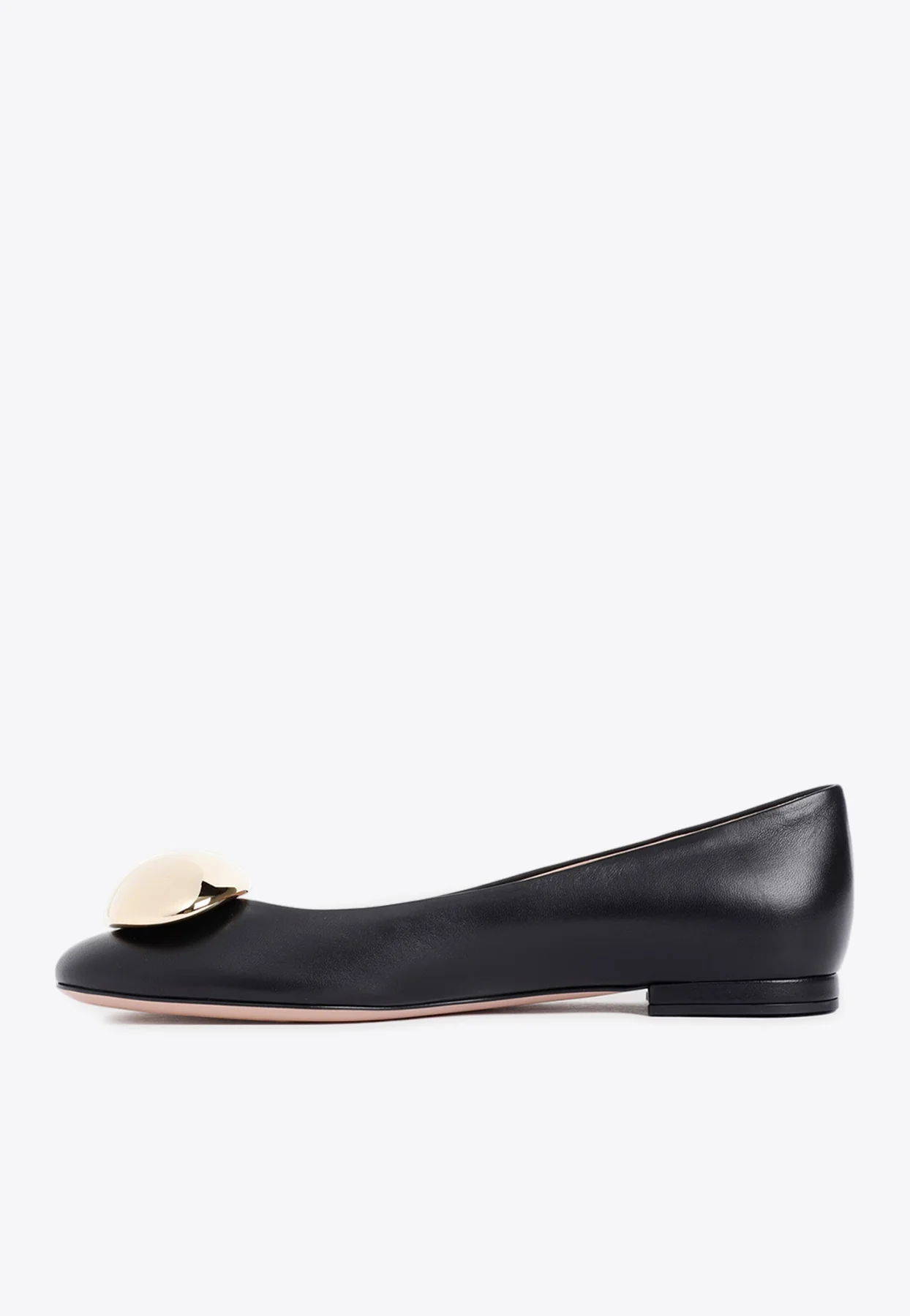 Gianvito Rossi Sphera Leather Ballet Flats