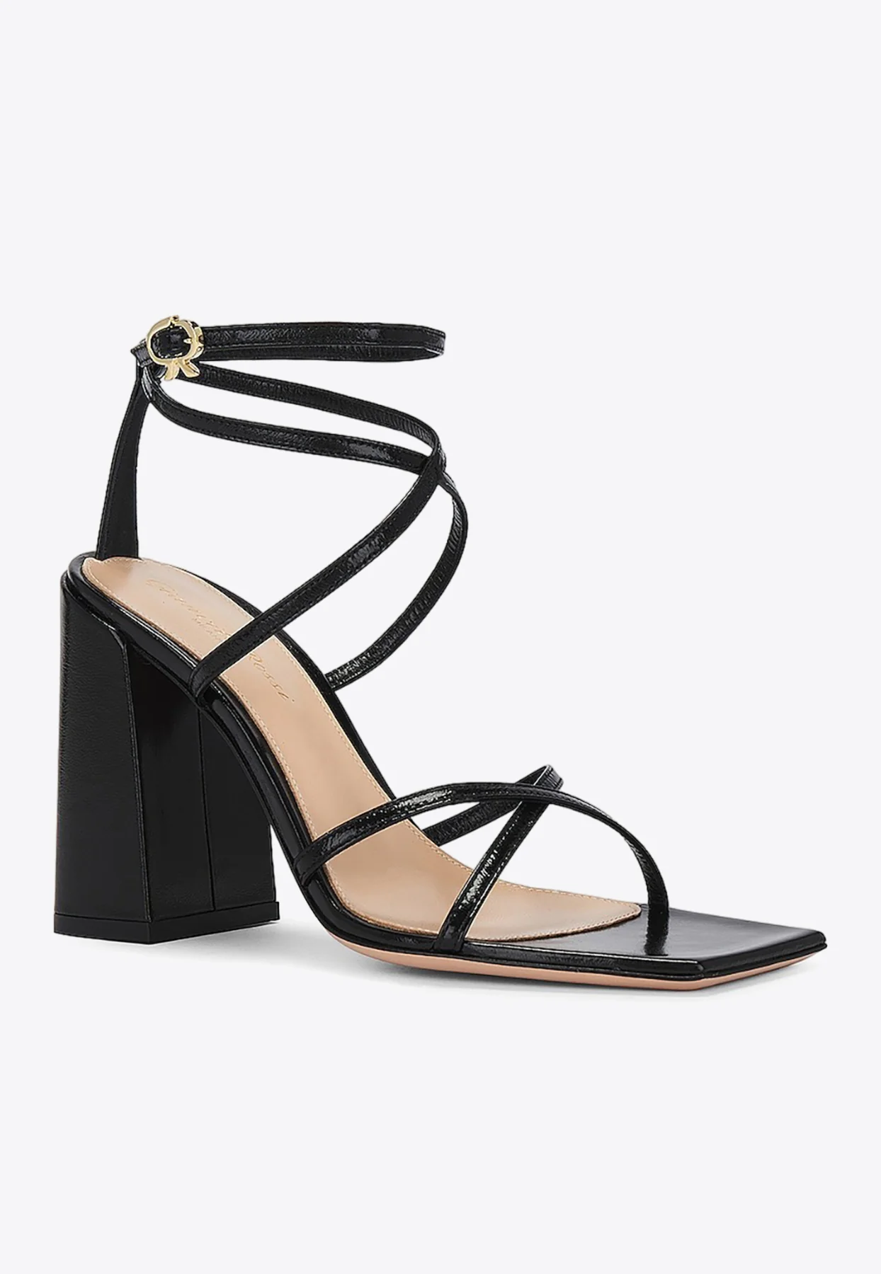 Gianvito Rossi 105 Cross-Over Leather Sandals