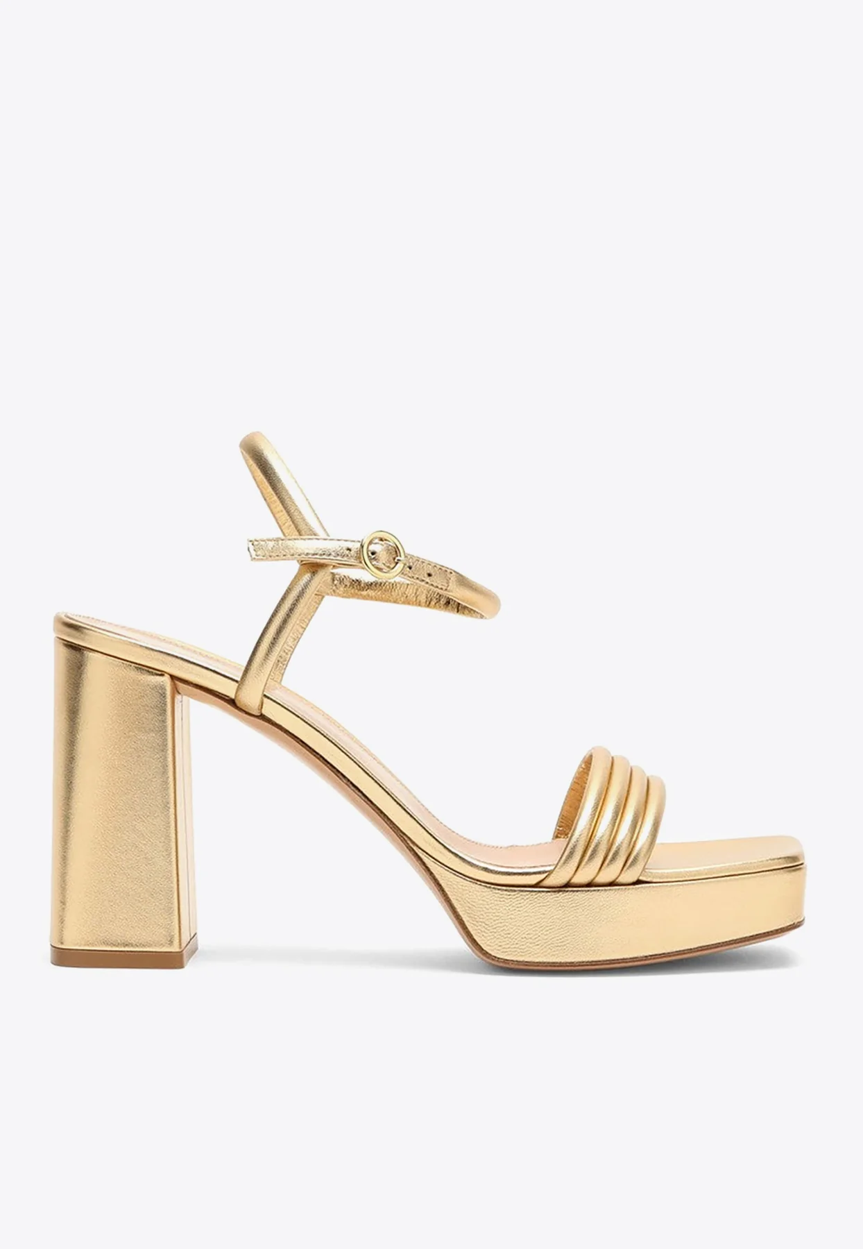 Gianvito Rossi Lena 105 Leather Platform Sandals