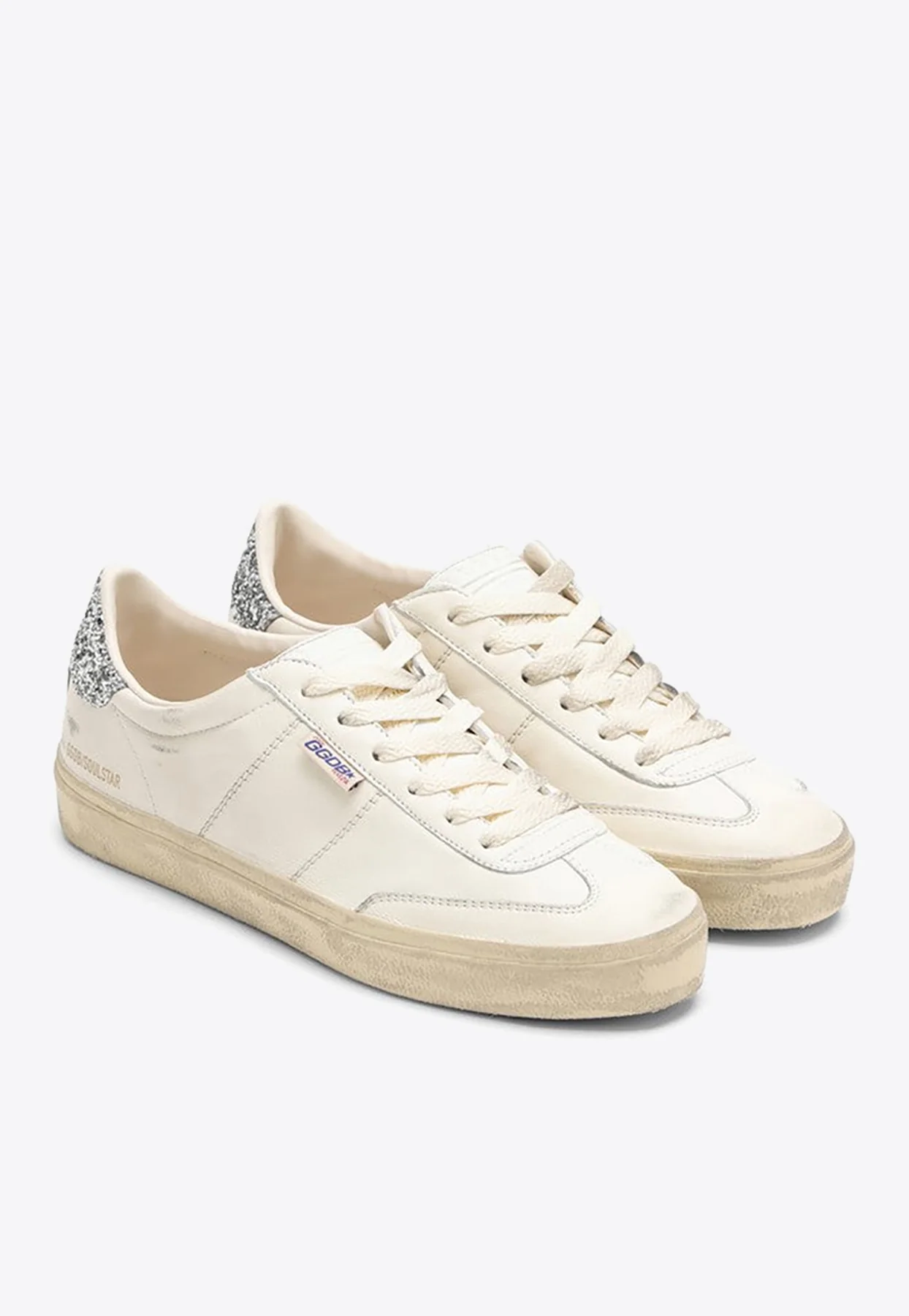 Golden Goose GGDB Soul Star Low-Top Sneakers with Glittered Heel Women Men
