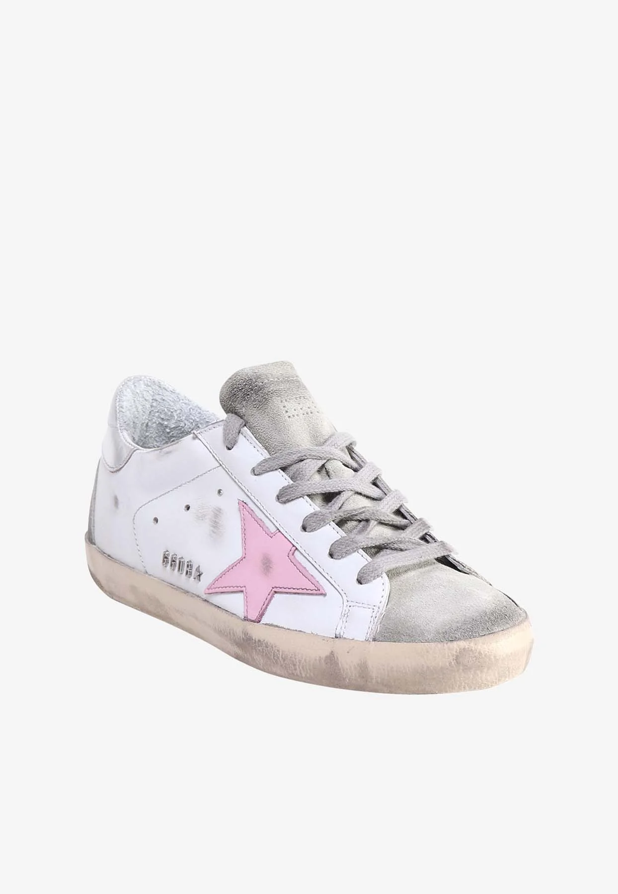 Golden Goose GGDB Superstar Leather Sneakers with Metallic Heel Women
