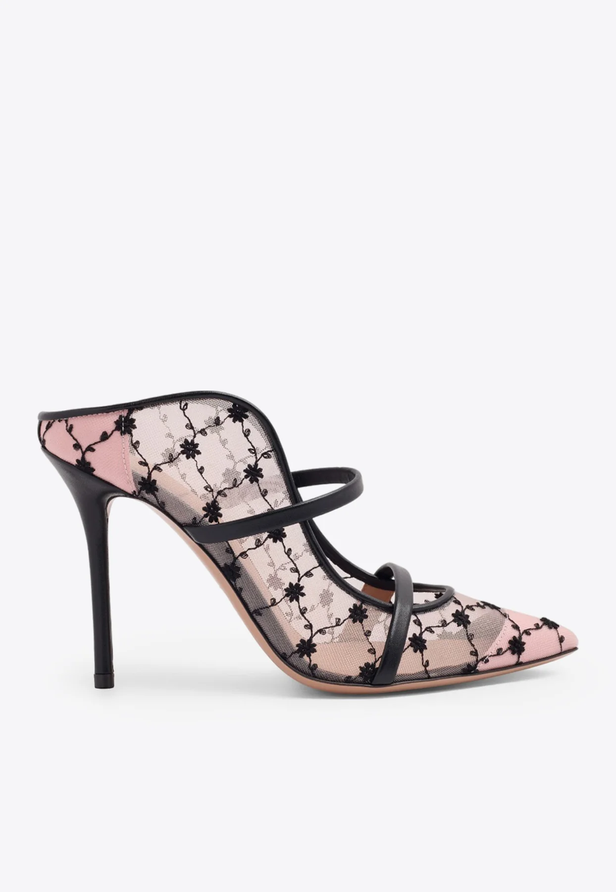 Malone Souliers Maureen 100 Floral Mesh Mules