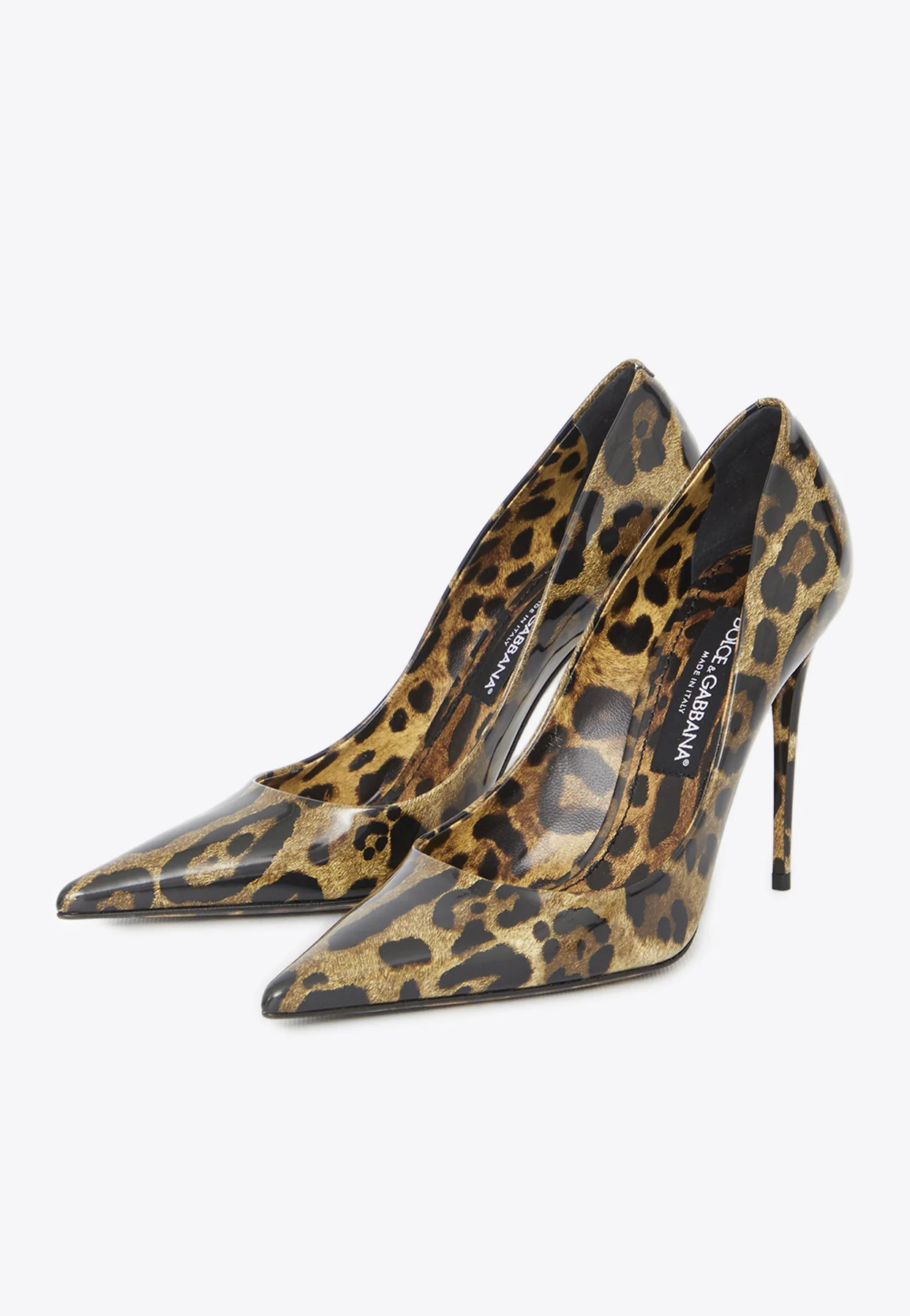 Dolce Gabbana Lollo 105 Leopard Print Pumps
