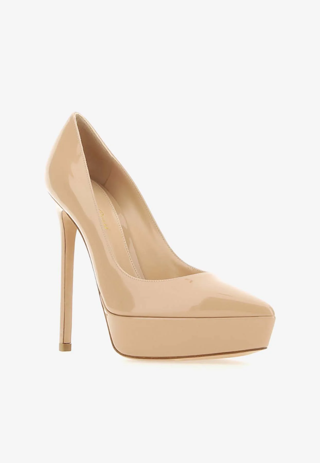 Gianvito Rossi 130 Patent Leather Platform Pumps