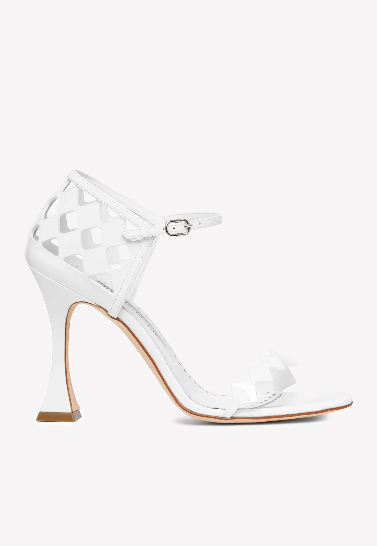 Manolo Blahnik Kalun 105 Sandals in Patent Leather