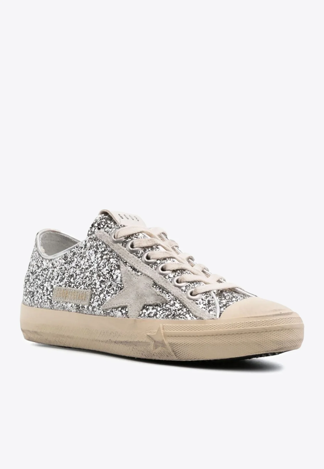 Golden Goose GGDB V-Star Glitter Low-Top Sneakers Women Men