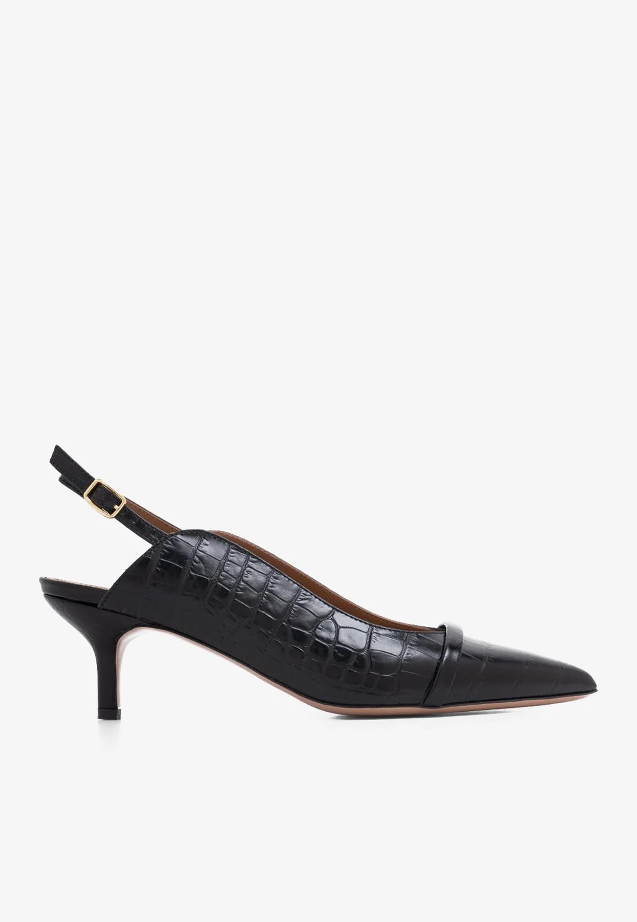 Malone Souliers Marion 45 Slingback Pumps in Croc-Embossed Leather