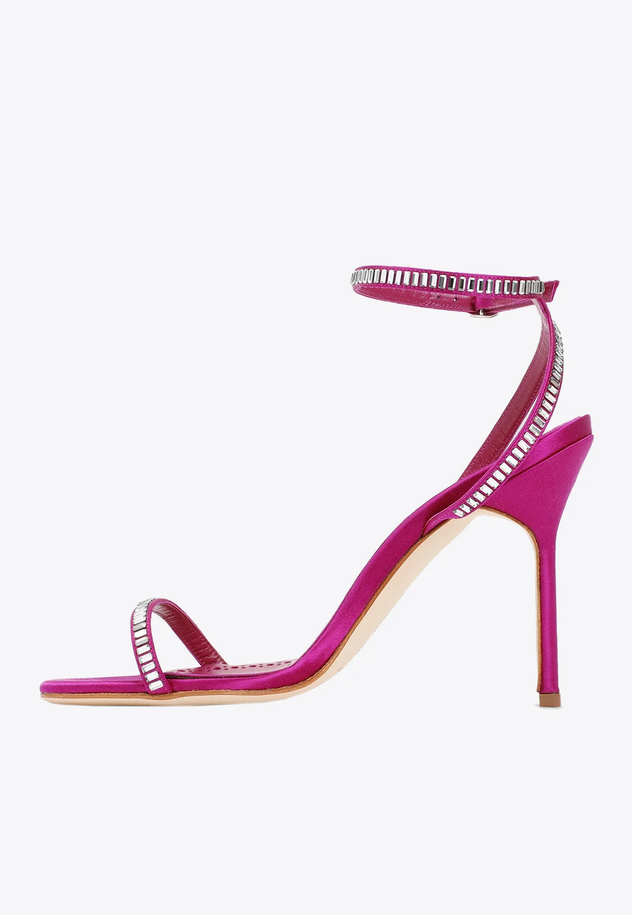 Manolo Blahnik Crinastra 105 Crystal Embellished Sandals