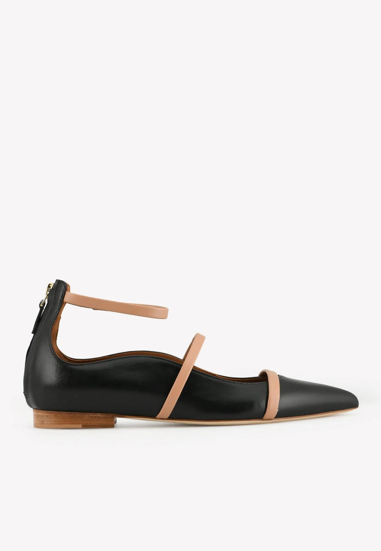Malone Souliers Robyn Pointed-Toe Flats in Nappa Leather