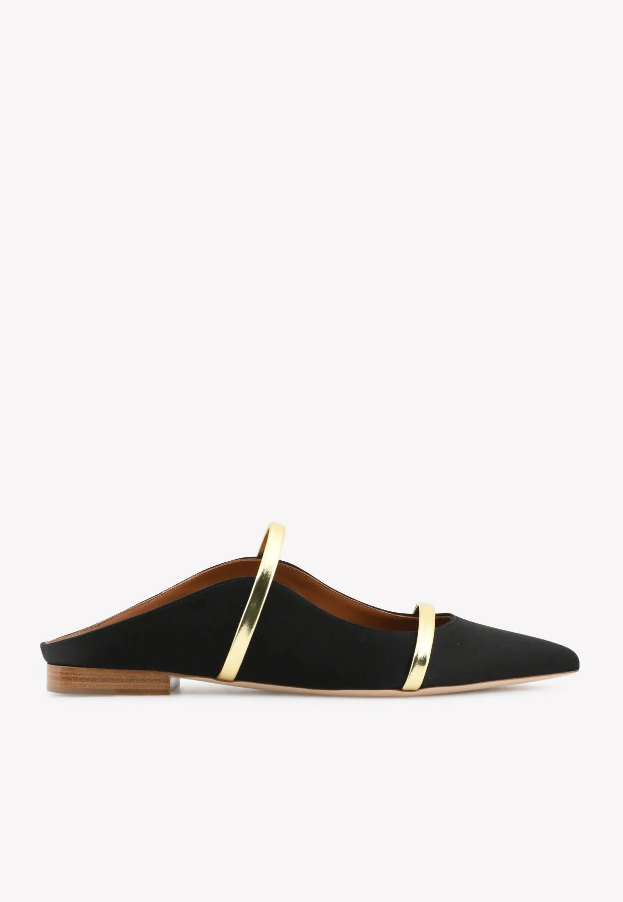 Malone Souliers Maureen Flat Mules in Satin