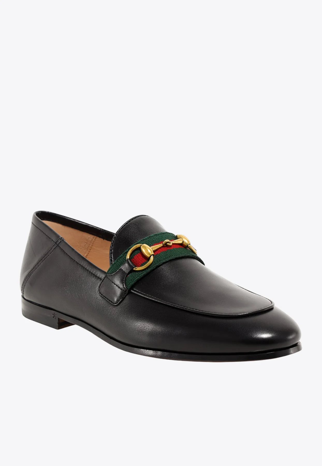 Gucci Classic Web Leather Loafers