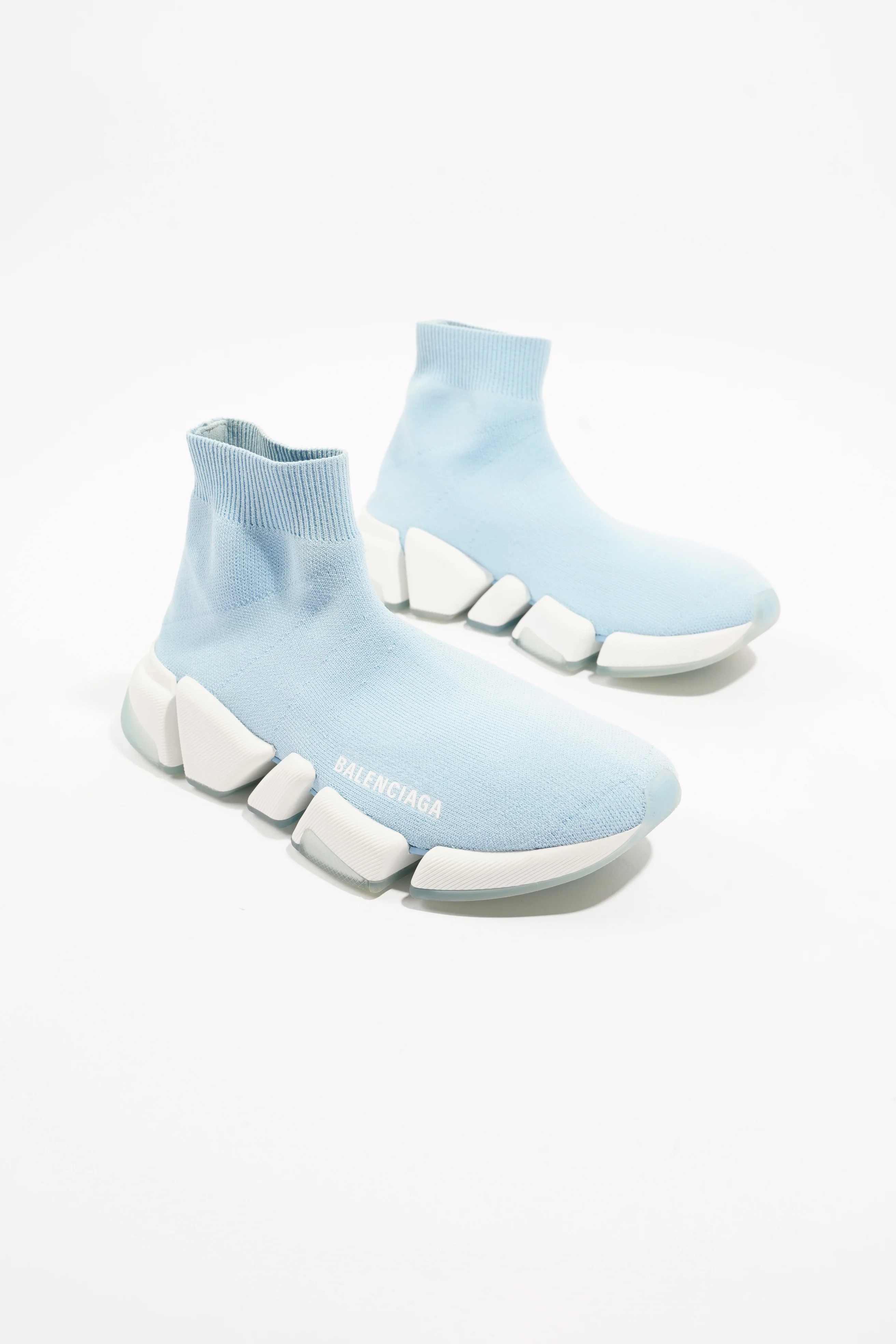 Balenciaga Speed 2.0 Baby Blue / White Cotton EU 37 UK 4
