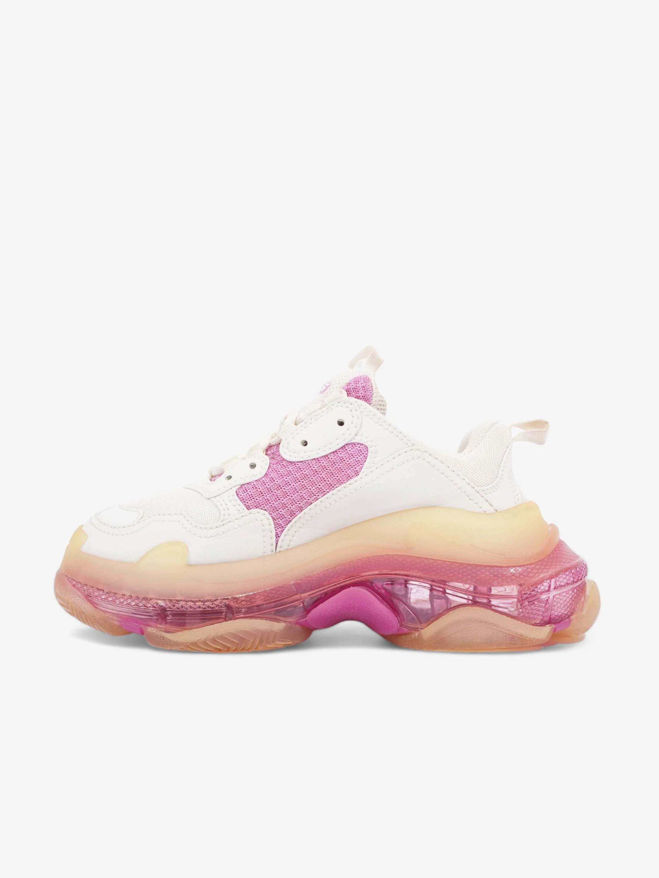 Balenciaga Triple S Clear sole White / Pink Mesh EU 36 UK 3