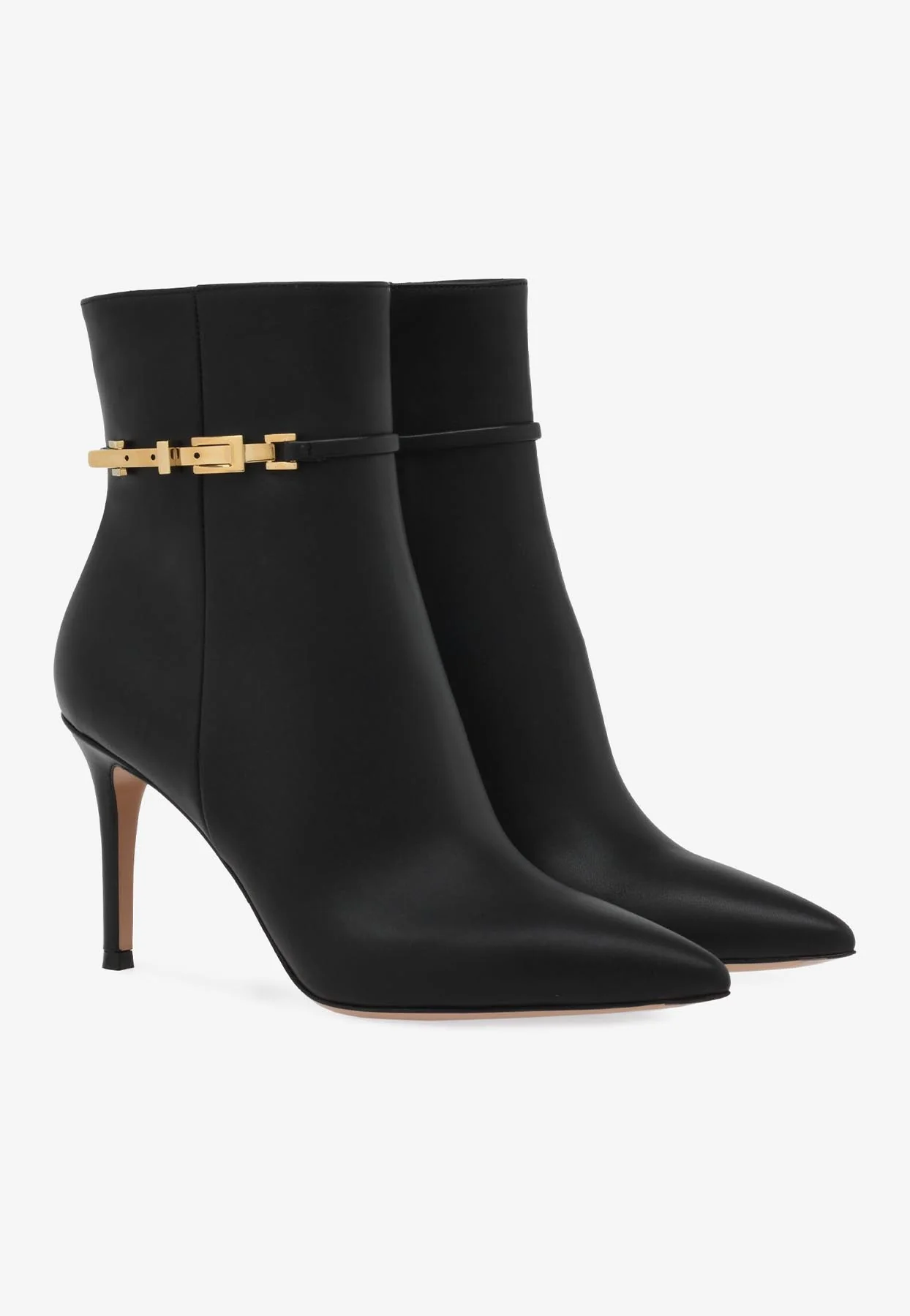 Gianvito Rossi Carrey 85 Calf Leather Ankle Boots