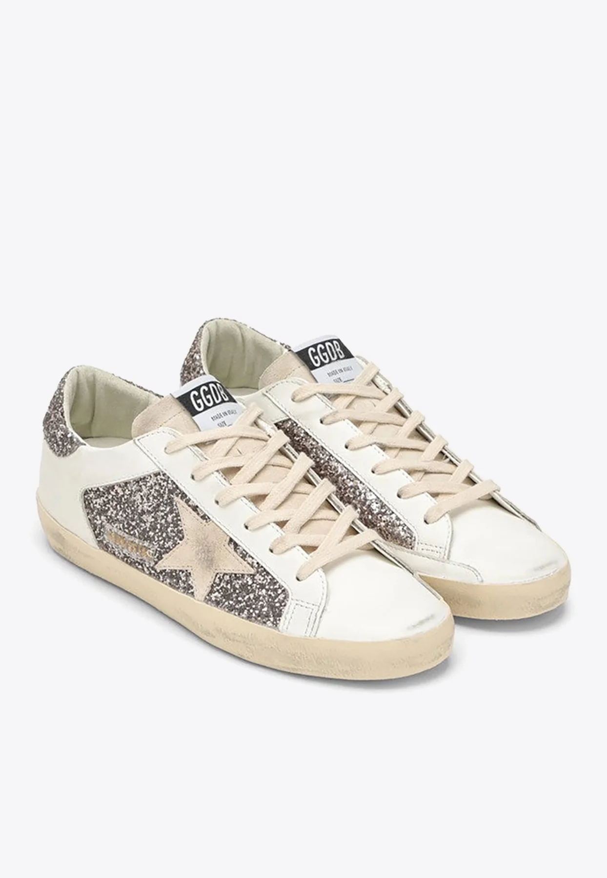 Golden Goose GGDB Super-Star Low-Top Glittered Sneakers Women Men