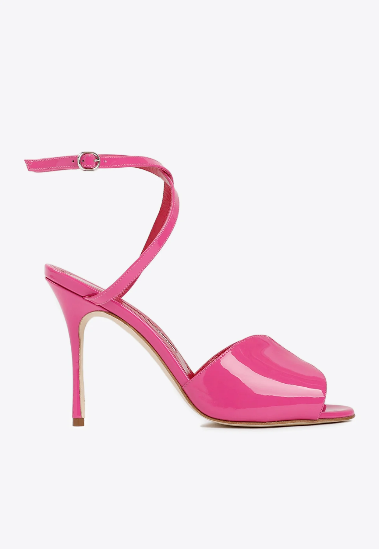 Manolo Blahnik Hourani 105 Patent Leather Sandals