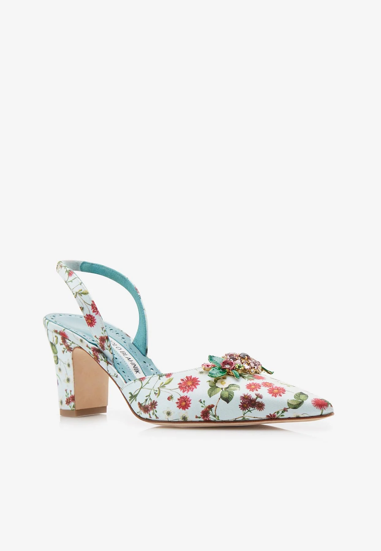 Manolo Blahnik Malak 70 Silk Mules