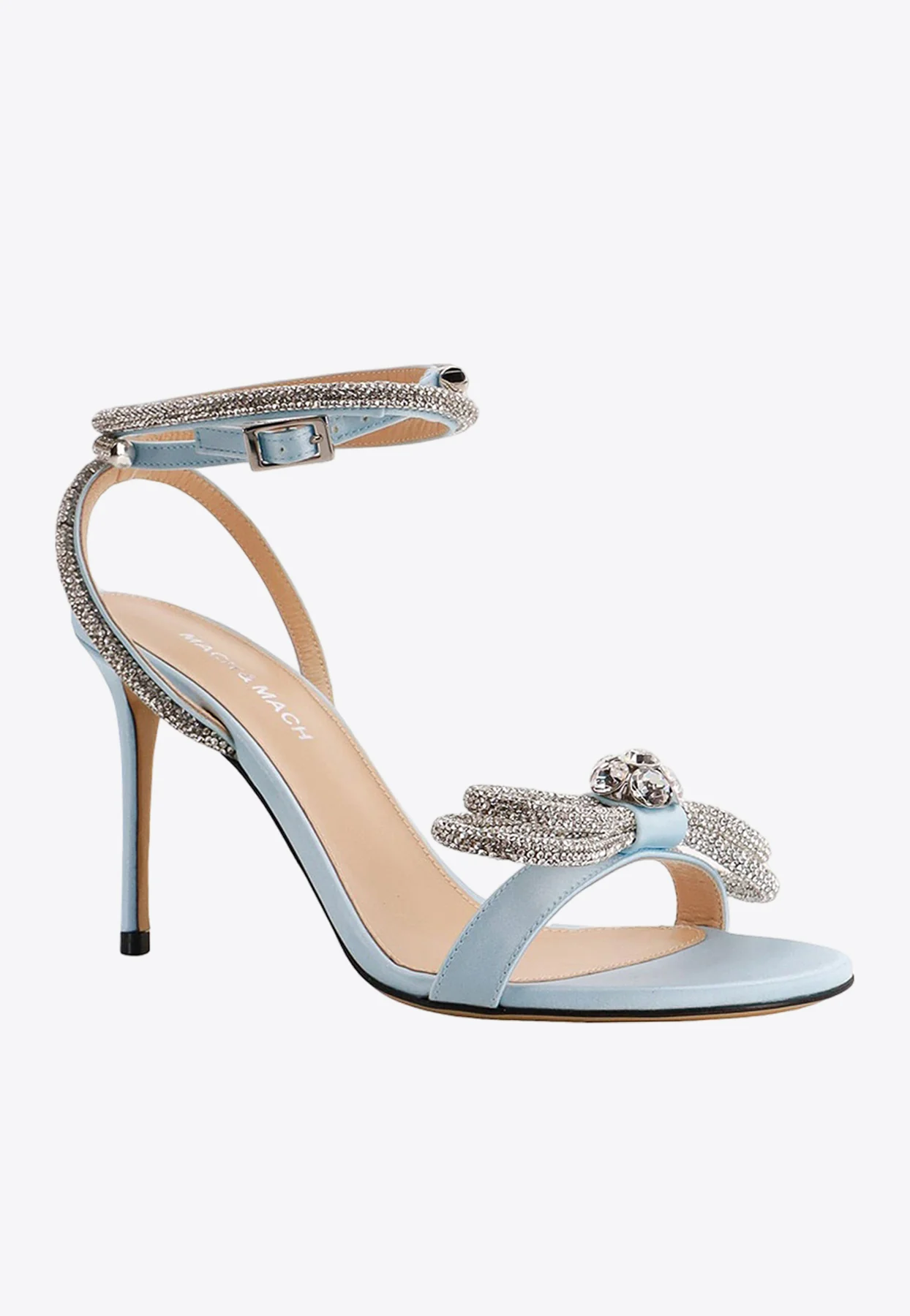 Mach and Mach 100 Crystal-Embellished Double-Bow Sandals