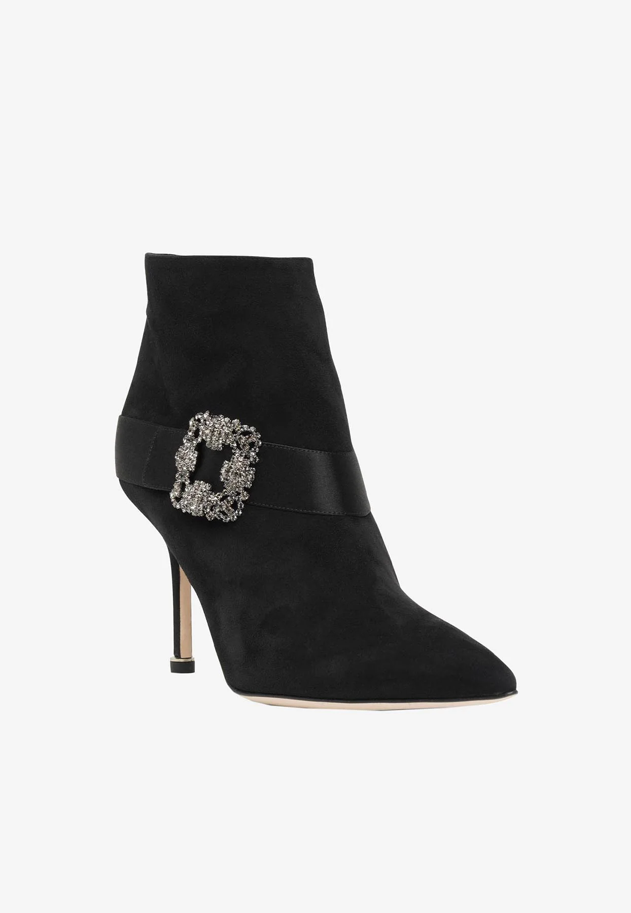 Manolo Blahnik Plinianu 90 Suede Ankle Boots