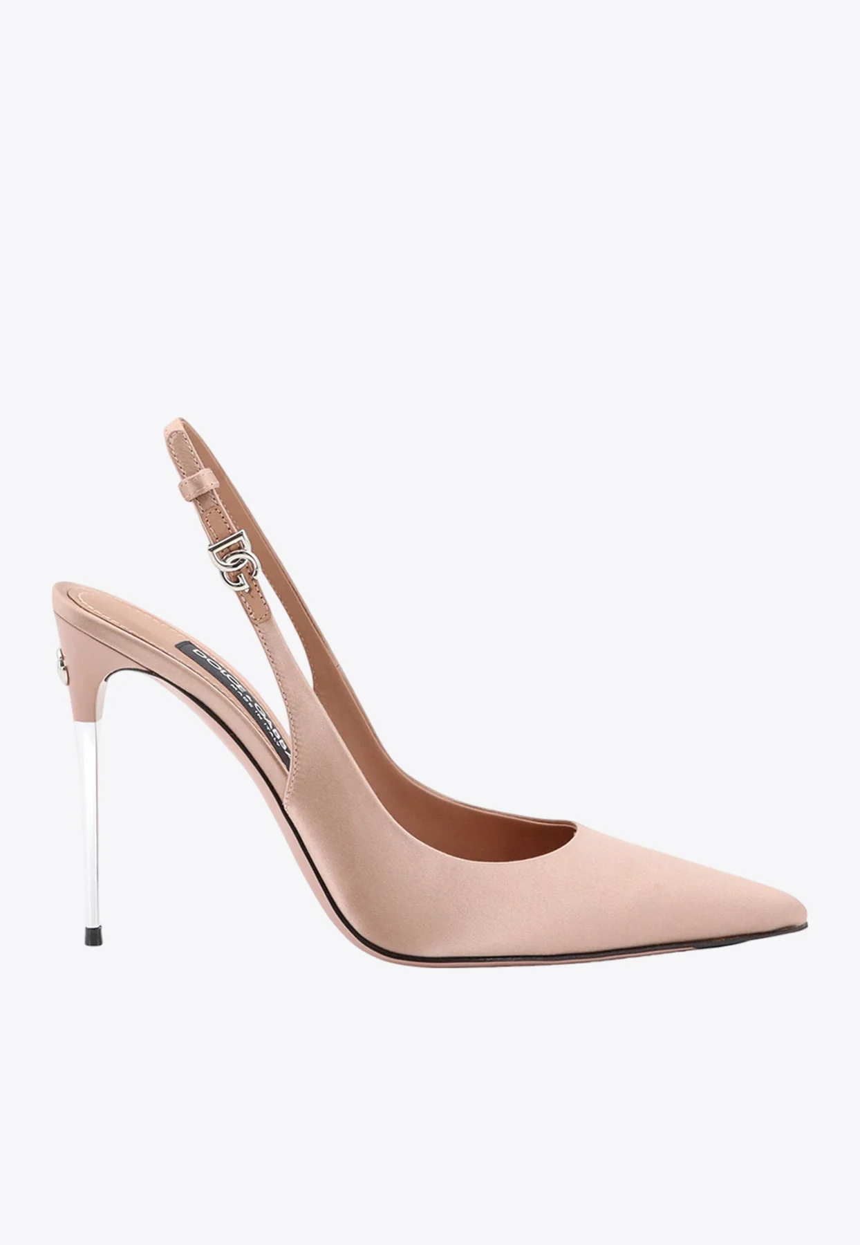 Dolce Gabbana Loll 105 Satin Slingback Pumps