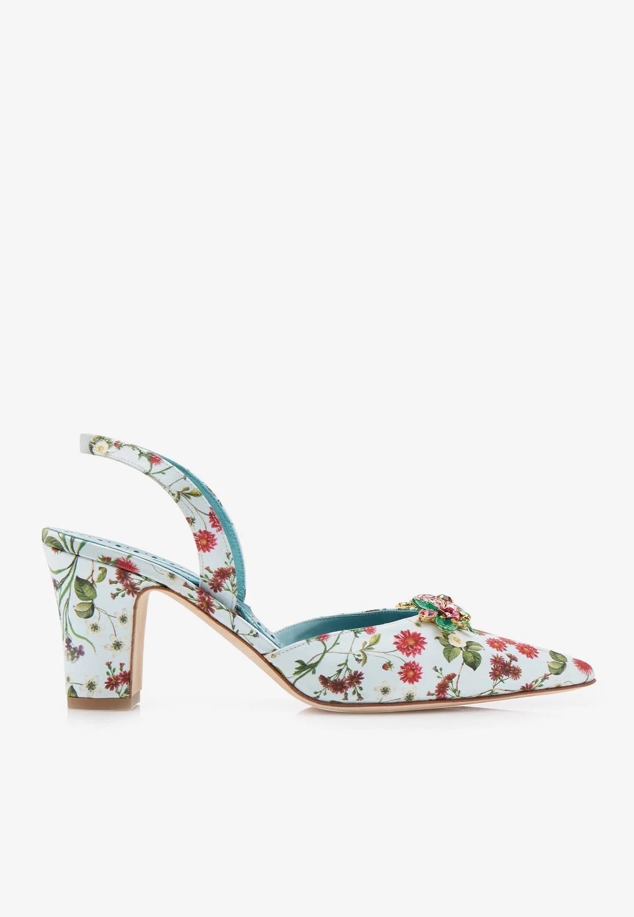 Manolo Blahnik Malak 70 Silk Mules